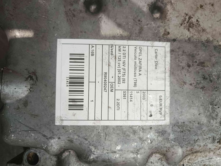 Carter OPEL Zafira A (F75_)