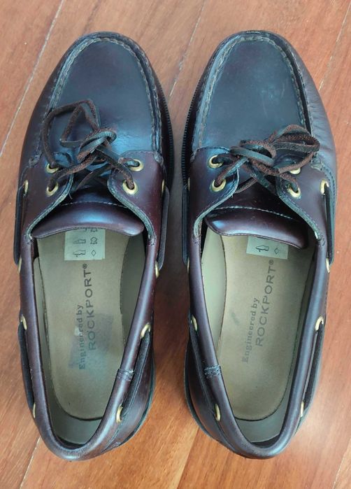 Sapatos Náuticos Rockport Perth 40,5 – Pele - Conforto