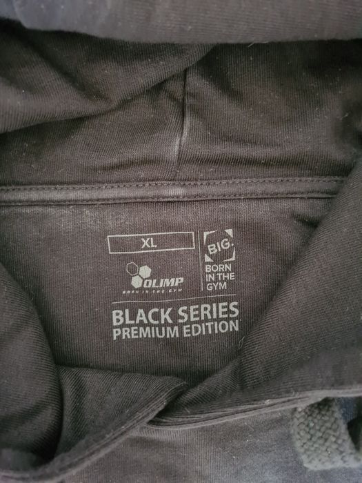 Czarna bluza sportowa Born in the gym Olimp XL