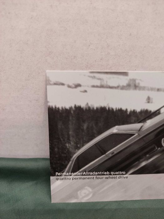 Pocztówka widokówka Audi quattro permanent four-wheel drive