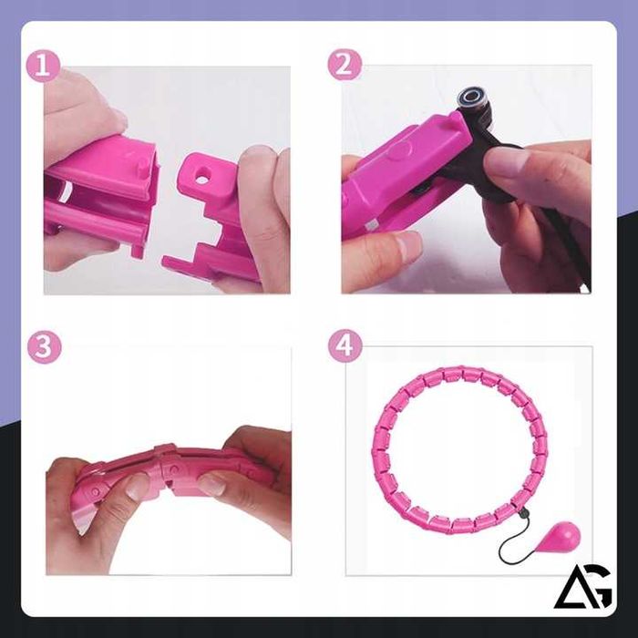 Hula hop z obciążeniem Smart Plus Size