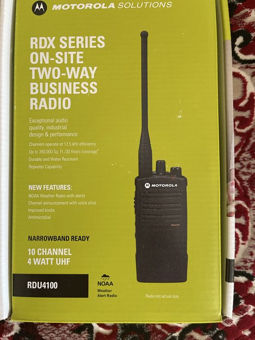 Нова професійна рація Motorola RDU 4100 (UHF, 4W, 10 Ch) США, повний комплект