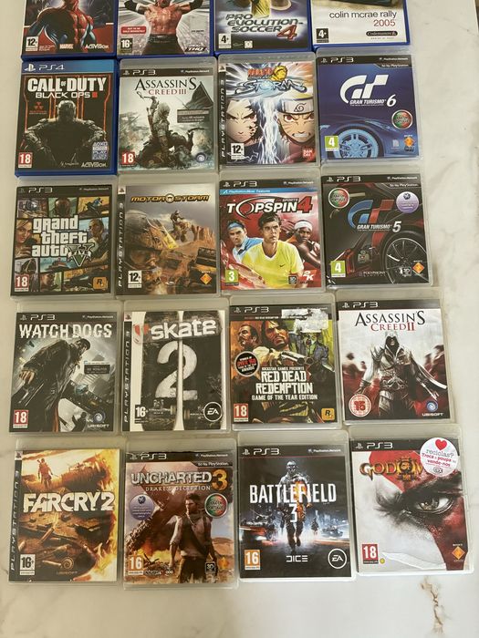 Jogos PS2, PS3 & PS4 (todos funcionais)