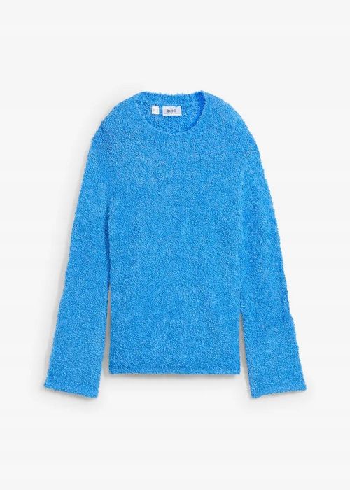 B,P.C sweter boucle niebieski mięciutki r.44/46