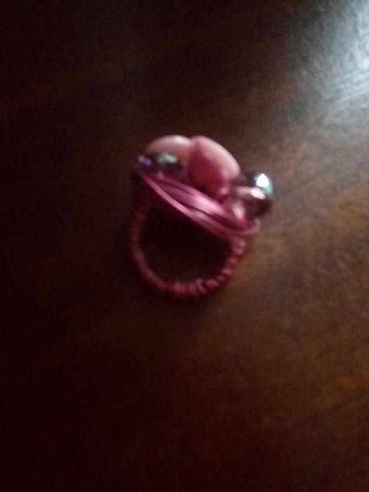 Anel Rosa lembrança de Natal