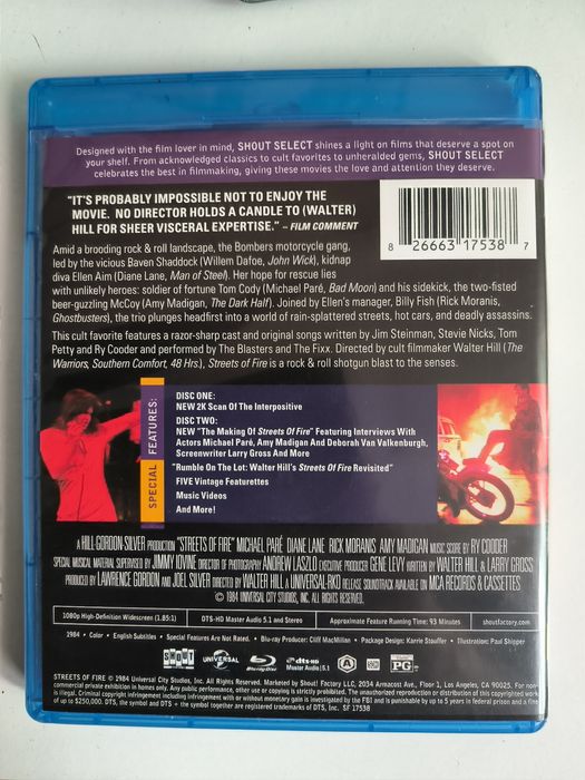 Streets of Fire -bluray - Shout Factory