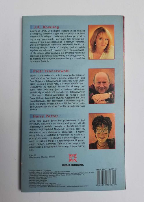 J. K. Rowling - Harry Potter i Komnata Tajemnic [audiobook, CD]