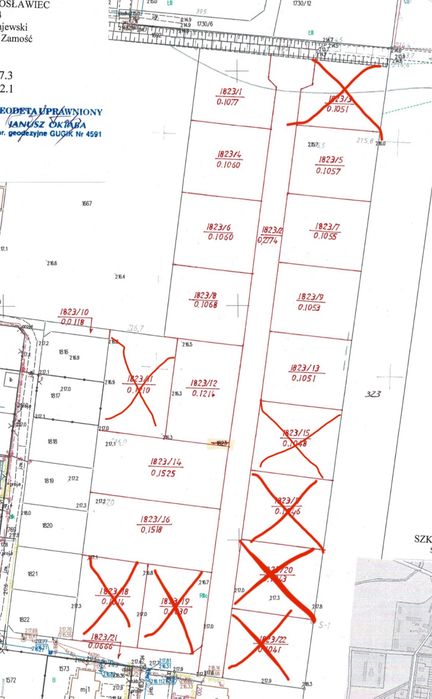 Działka budowlana Jarosławiec 4km od Zamościa na osiedlu - Widok 2