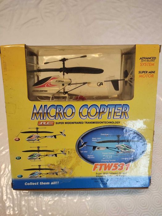 Helicóptero RC Micro Copter – Funciona mas não levanta voo