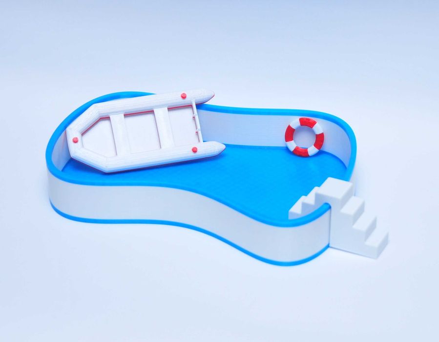 Игровой набор Бассейн мебель вечеринка для кукол ЛОЛ LOL шезлонг гриль