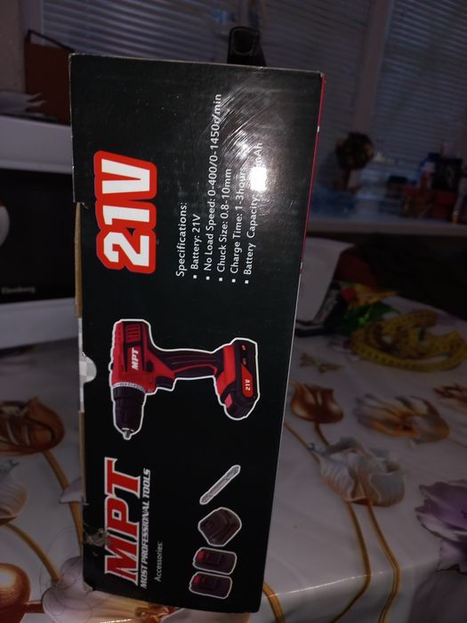 Дрель-шуруповерт МРТ 21V 1.5AH