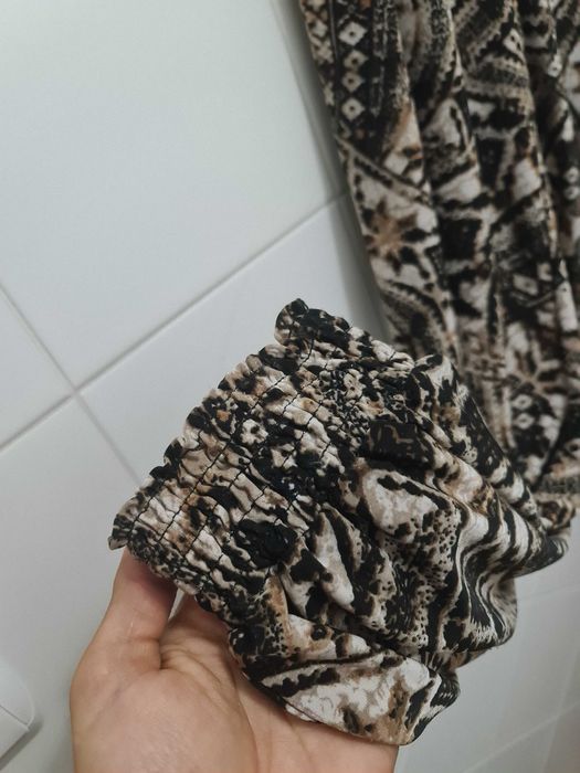 Calças Baggy XXL Senhora | Calças Largas Estampadas Casual Lounge Pants