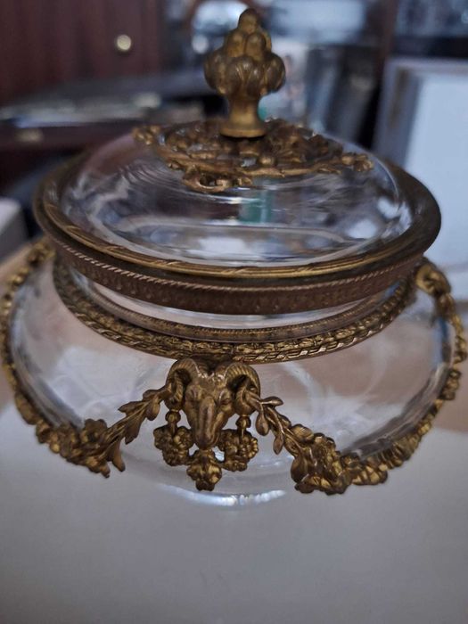Very old candy dish made of glass