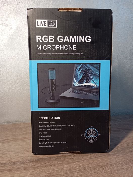 Мікрофон AK-9 Condenser RGB USB