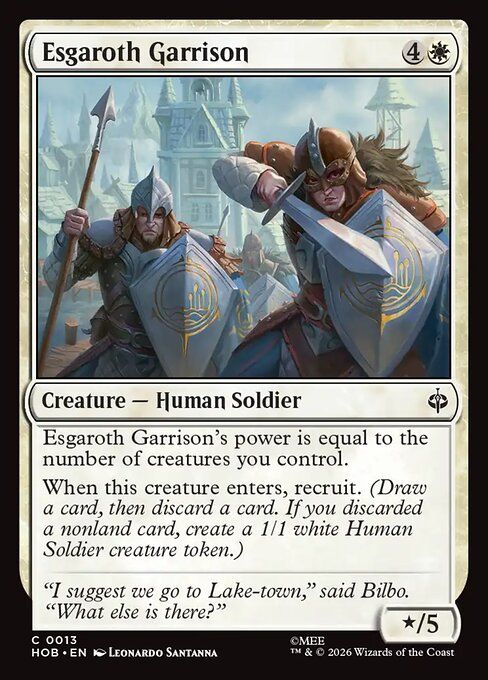 Karta Magic The Gathering Esgaroth Garrison HOB 13