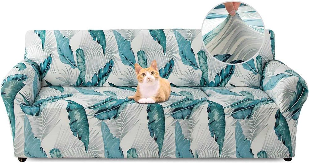 Nowy pokrowiec na sofę trzyosobową / narzuta / 190-230cm pióra !1658!