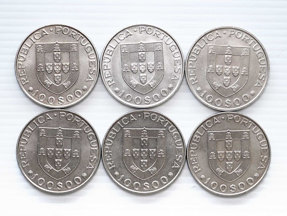 Lote de 6 Moedas 100 Escudos Ano Internacional do Deficiente 1981