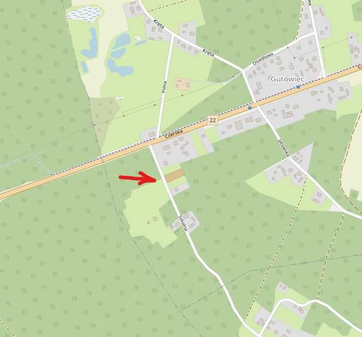 Działka budowlana 1300 m² | Gutowiec | las, media, MPZP - Widok 2