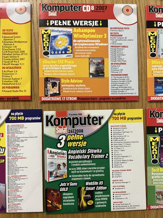 Komputer świat PC format płyty CD gry programy