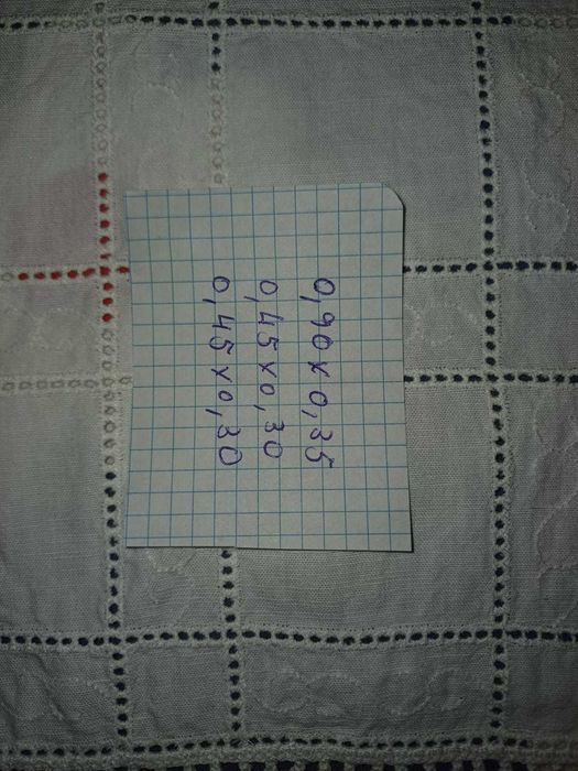 Conjunto de 3 panos bordados (1)