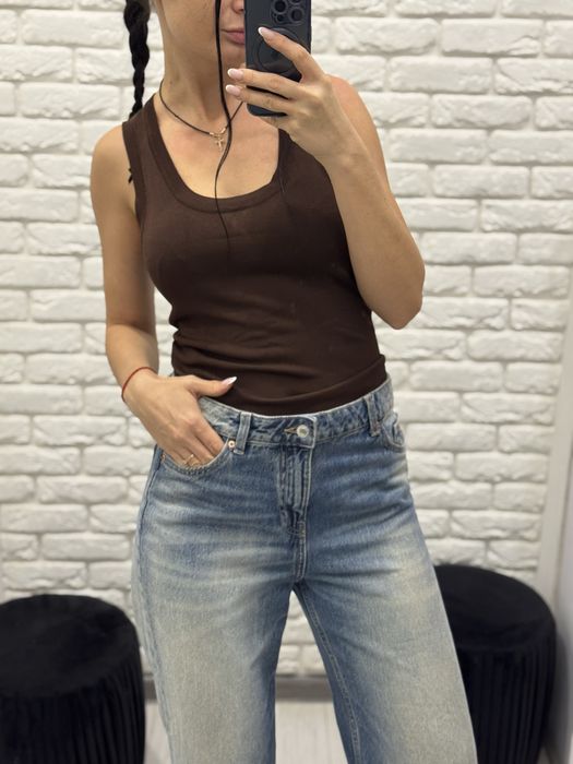 Джинси широкі труби bershka