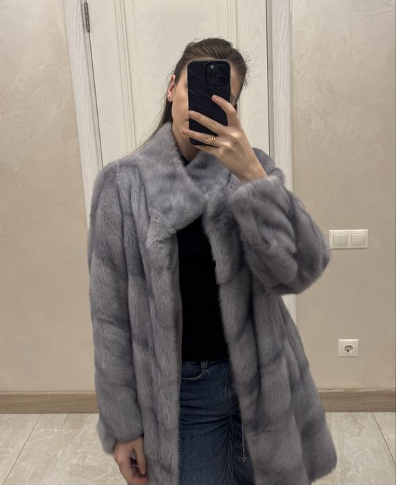 Норкова шуба натуральна