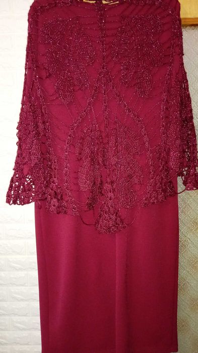 Шаль-накидка "Дубове листя"