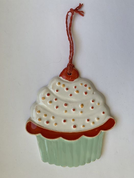 Подвеска Кекс на подарок, для декора, игрушка на ёлку
