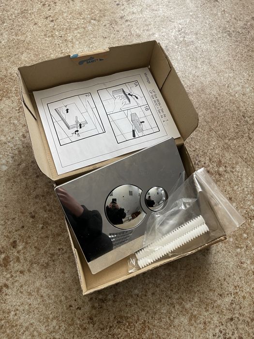 Przycisk spłukujący SANIT matowy chrom