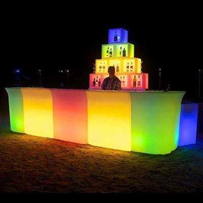 Balcão bar com luz