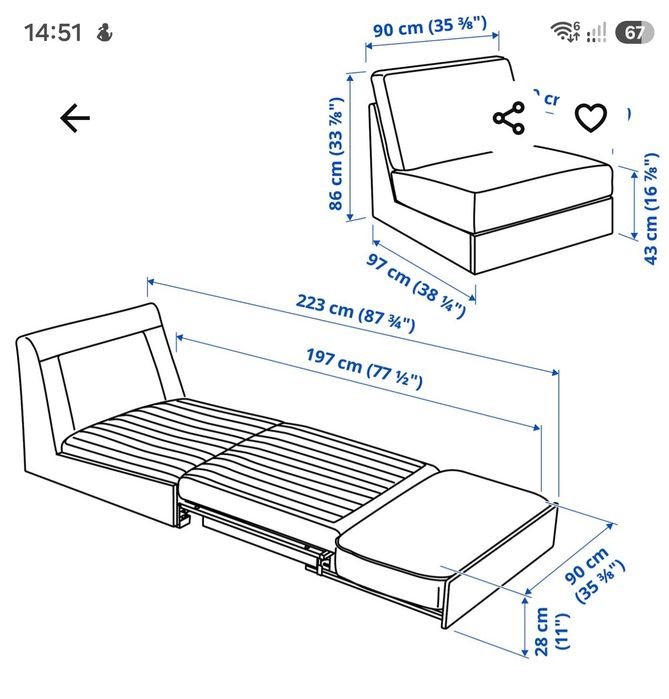 Sofa IKEA- Kivik .Nieużywana