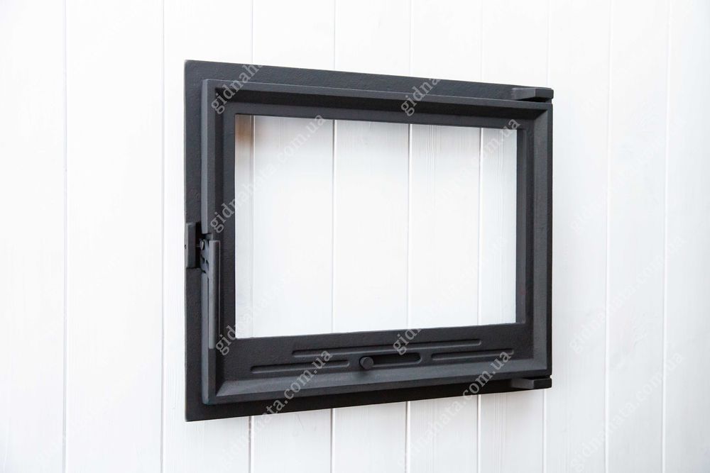 Каминная дверца чугунная 49х60см. Дверка камінна. Дверцы для камина