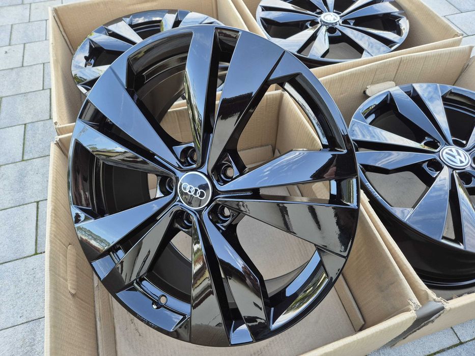 Felgi 18" 5x112 OEM Borbet VW Cupra Audi Skoda Seat Czarne Nowe | #BO18