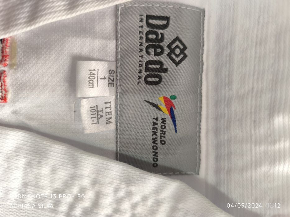 Kimono para Taekwondo semi novo