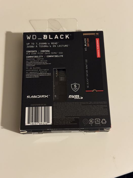 Sandisk WD Black SSD 1TB