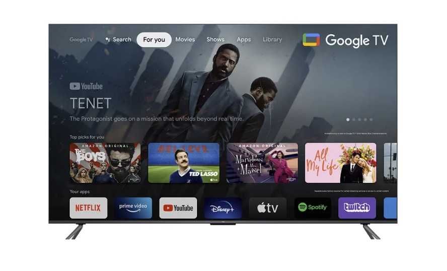 Telewizor TCL 55C645 4K UHD, Bluetooth, HDMI 2.1, Głośniki ONKYO