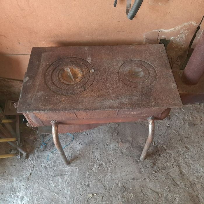 Буржуйка металева з титаном для води