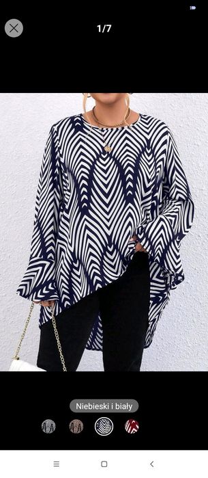 Bluzki tuniki plus size