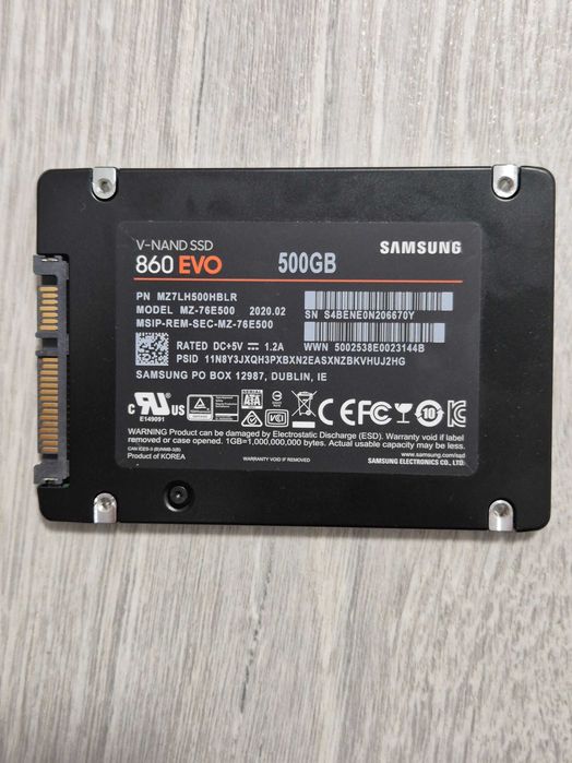 ТОП вибір! SSD диск 500GB Samsung 860 EVO (SATA3 \ 2.5"). Trade-in