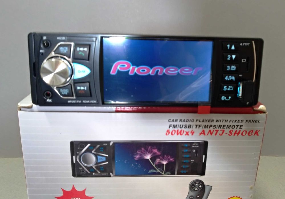 MP5 4022 автомобильная магнитола с bluetooth экраном 4.1 пионер