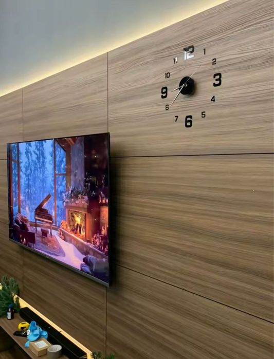 Годинник настінний 3D 40*40 см арабські римські цифри