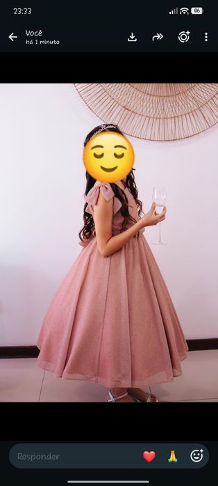 Lindo Vestido para Manina 10/12 anos