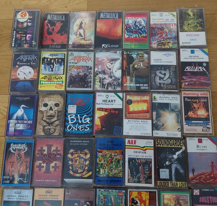 Kasety Metallica i  IRON MAIDEN