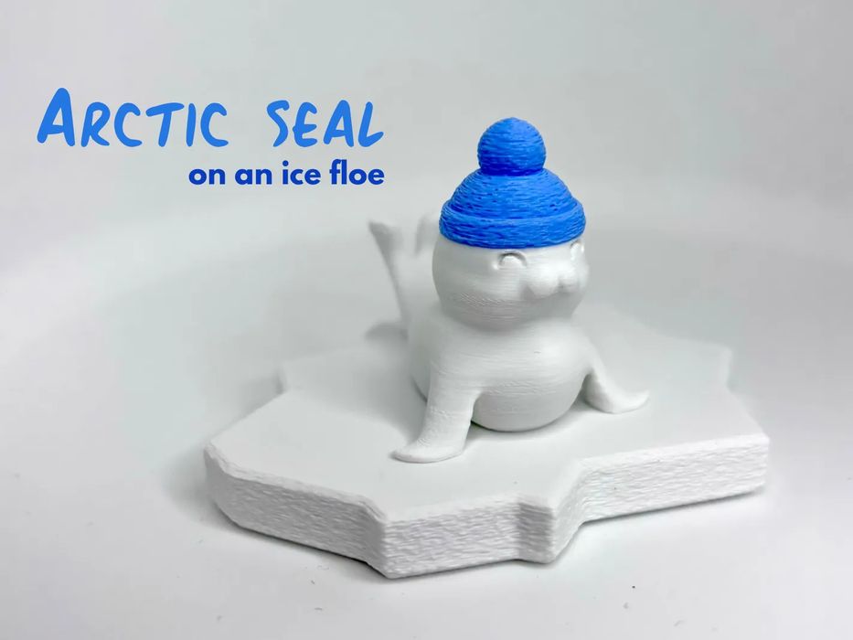 Foca Polar Fofa com Gorro Peludo64585766604034120