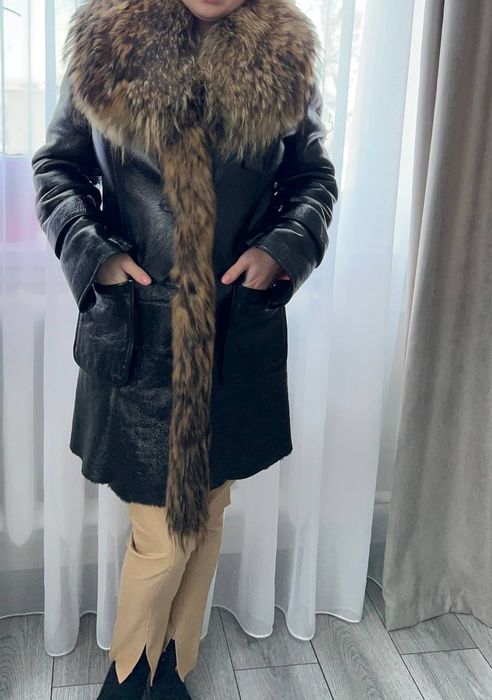Дублянка з натуральної шкіри і хутра