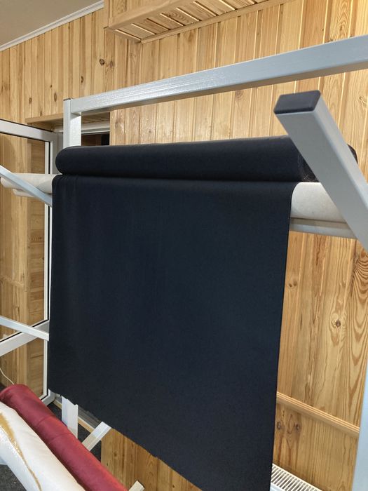 Тканина 100% поліестер чорний щільний