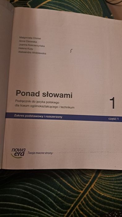 Ponad słowami 1  język polski
