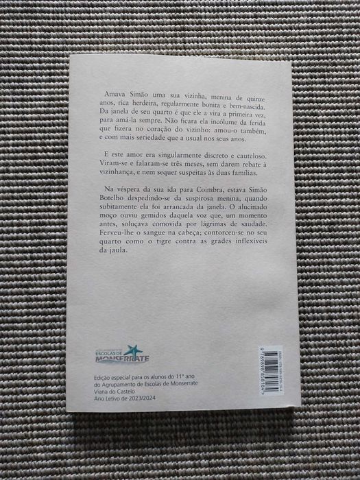 Livro "Amor de perdic̜ão (memorias duma familia)"