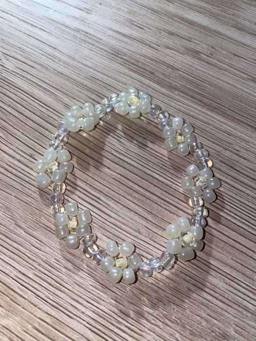 Branoletki stokrotki ręcznie robione