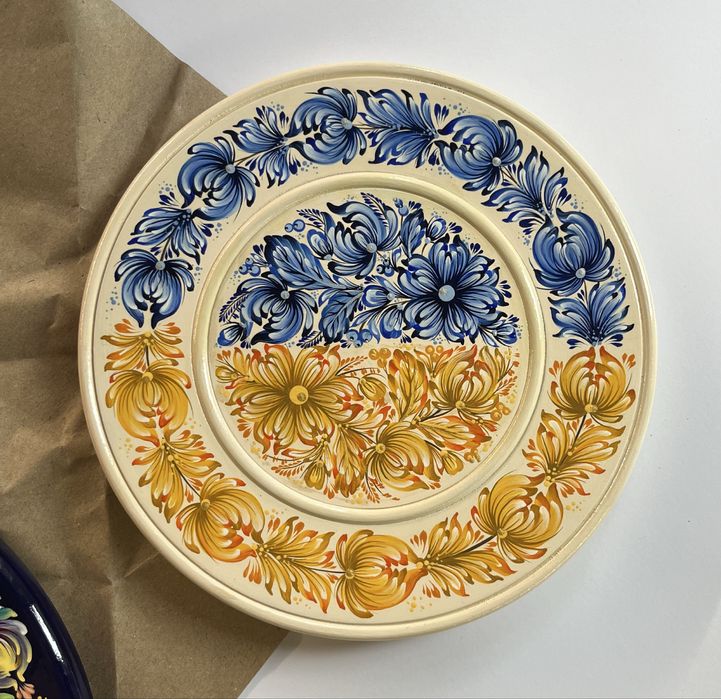 Тарілка петриківський розпис